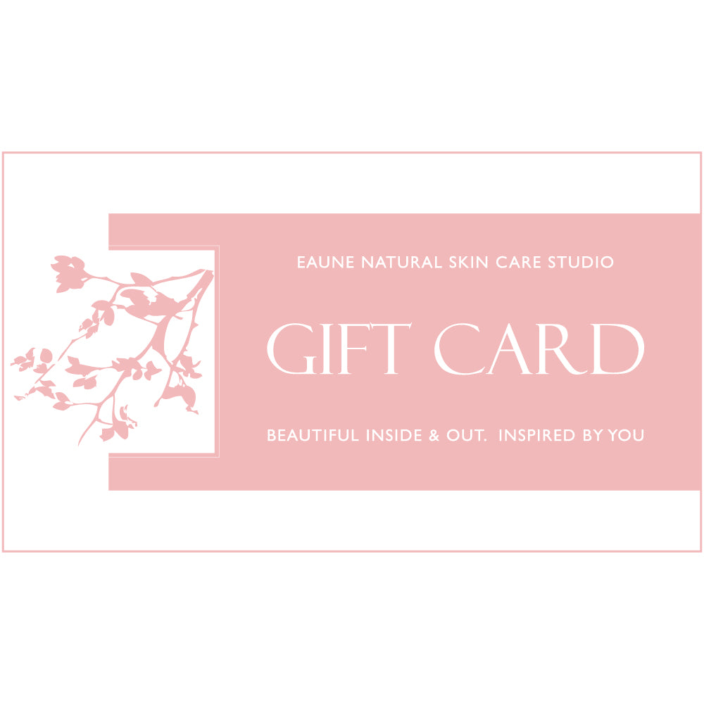 Natural skin care gift card